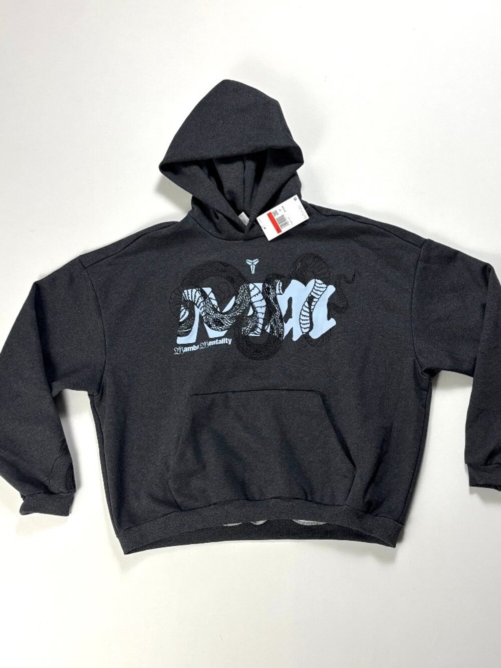 Nike Mens Kobe Therma Fit Basketball Hoodie Gray Sz L Mamba Mentality NWT New